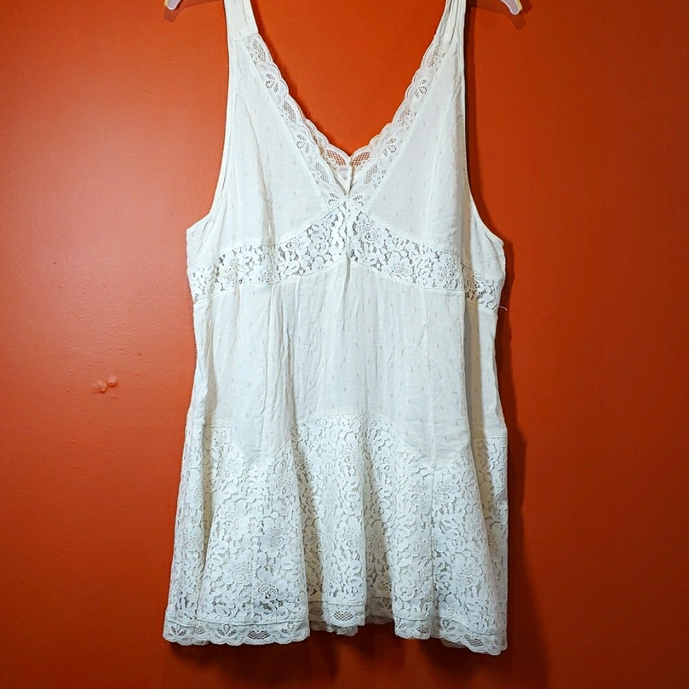 Free People slip lace mini dress